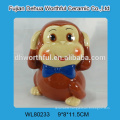 2016 new style ceramic coin bank in monkey shape